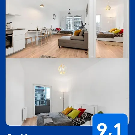 Luxury In -2-bright-secure&freeparking Apartment Lodz